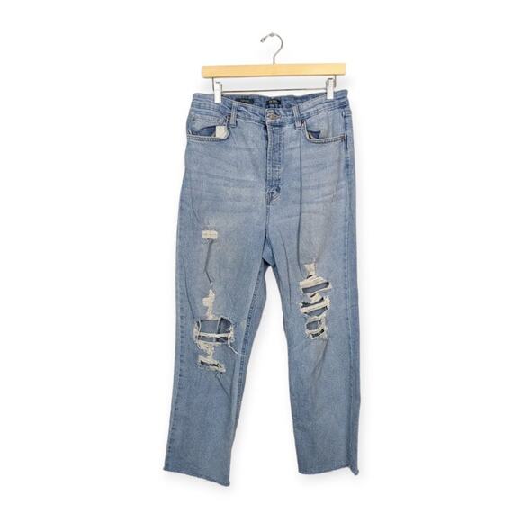 Wild Fable Highest Rise Straight Leg Distressed Jeans - Picture 1 of 8